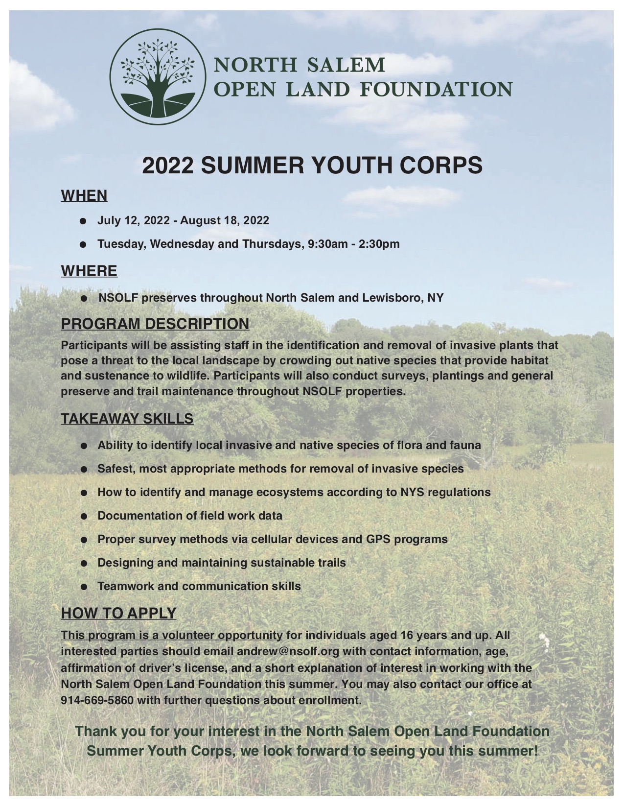 2022 Youth Corps Flier Final Version